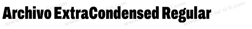 Archivo ExtraCondensed Regular字体转换